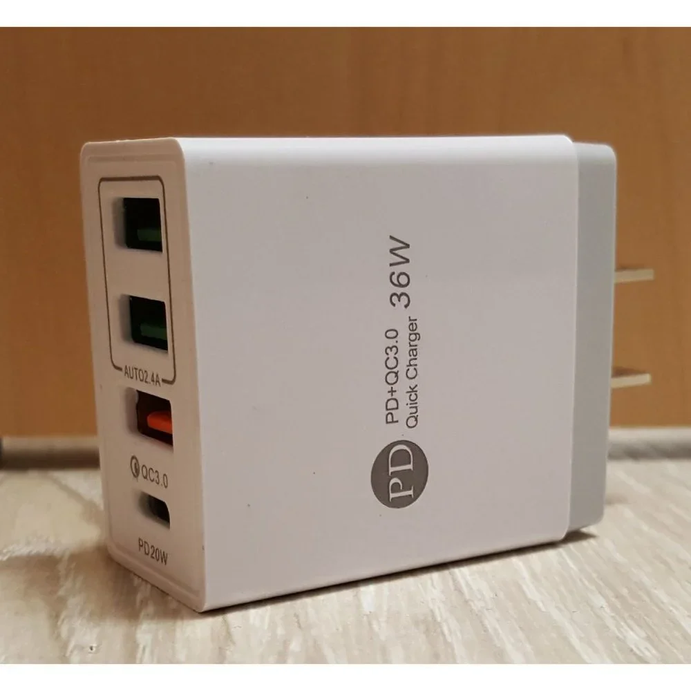 PD Type C Fast Wall Charger 4 Port QC 3.0 Quick Charge for all cell phones